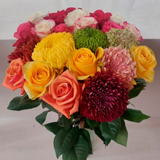 WHOLESALE ROSE AND POMPONE BOUQUETS FOR VALENTINES DAY
